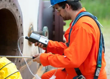 Instalação de detectores de gases