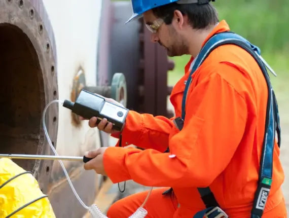 Instalação de detectores de gases